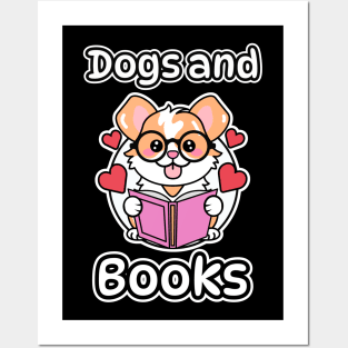 Dogs And Books Posters and Art